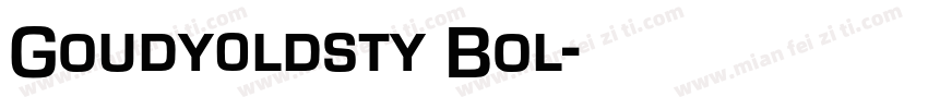 Goudy0ldsty Bol字体转换